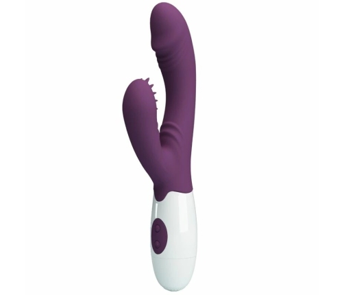 Pretty Love Andre Dual-Action Silicone Intimate Device Purple 21cm