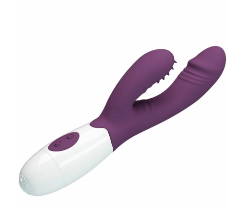 Pretty Love Andre Dual-Action Silicone Intimate Device Purple 21cm