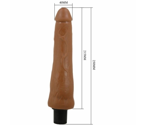 Pretty Love Alfredo Anatomical Vibrating Model 21.5 cm Mulatto Tone