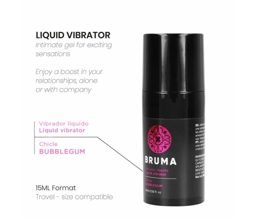 BRUMA Ultra Sliding Intimate Gel Bubblegum Aroma 15ml - Travel Size