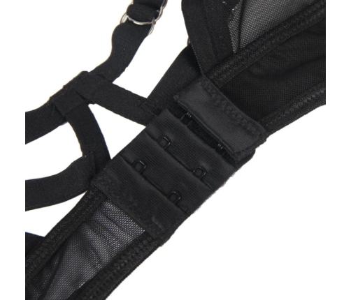 Subblime Two-Piece Transparent Lingerie Set S/M - Adjustable Straps