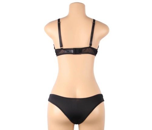 Subblime Two-Piece Transparent Lingerie Set S/M - Adjustable Straps