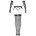 Livco Corsetti Fashion Nemalia Elegant Black Mesh Set L/XL - Garter, Stockings, Gloves