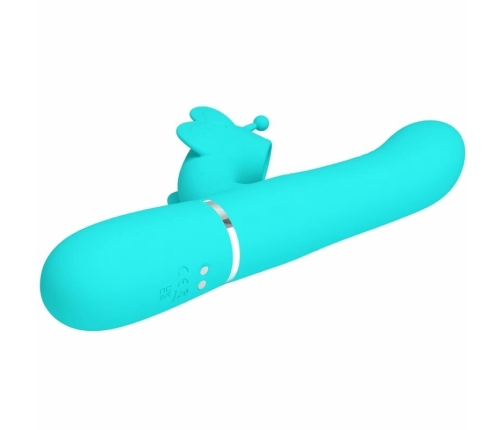 Pretty Love Butterfly Aqua Green 4-in-1 Multi-Function Intimate Device