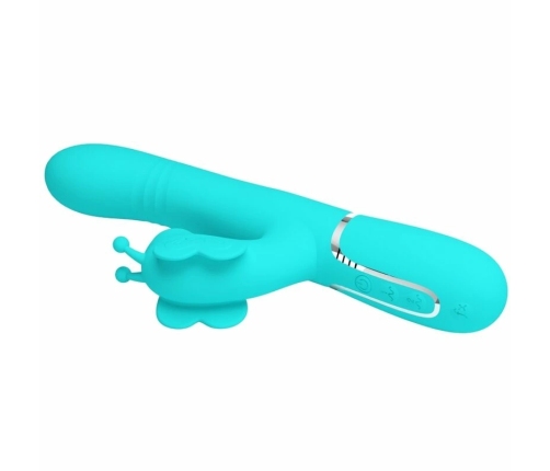 Pretty Love Butterfly Aqua Green 4-in-1 Multi-Function Intimate Device