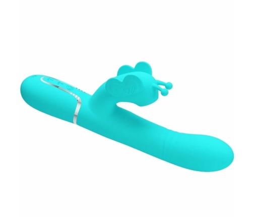 Pretty Love Butterfly Aqua Green 4-in-1 Multi-Function Intimate Device