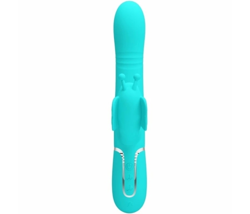 Pretty Love Butterfly Aqua Green 4-in-1 Multi-Function Intimate Device