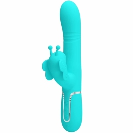 Pretty Love Butterfly Aqua Green 4-in-1 Multi-Function Intimate Device