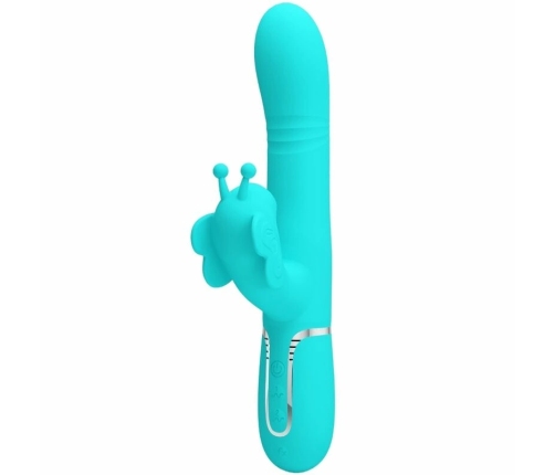 Pretty Love Butterfly Aqua Green 4-in-1 Multi-Function Intimate Device