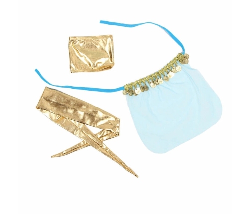 SUBBLIME India Style Blue Bralette Lingerie Set S/M - Gold Accent Design