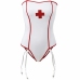 Subblime Nurse-Inspired Off-Shoulder Teddy Costume S/M White