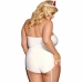 Subblime L/XL Intimate Nurse-Inspired Teddy Costume - White & Red Design