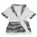 Subblime L/XL Schoolgirl Uniform Set - White Crop Top & Plaid Skirt