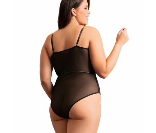 Subblime Bodysuit Black Metal Chain Straps Underwire L/XL