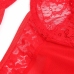 Subblime Red Teddy S/M - Lace Detail Bodysuit with Adjustable Garters