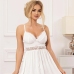 SUBBLIME Babydoll L/XL White - V-Neckline with Bow and Adjustable Straps