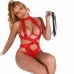 Subblime Body Harness Halter Red S/M - Elegant Strappy Bodysuit