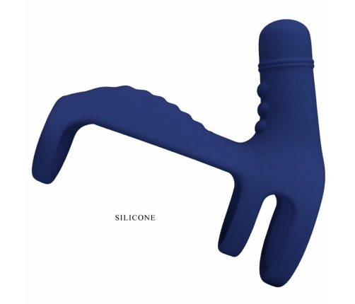 Pretty Love Elish Blue Vibrating Intimate Ring with Extension 10 Modes