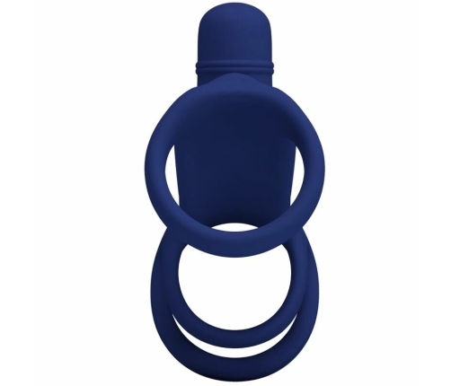 Pretty Love Elish Blue Vibrating Intimate Ring with Extension 10 Modes