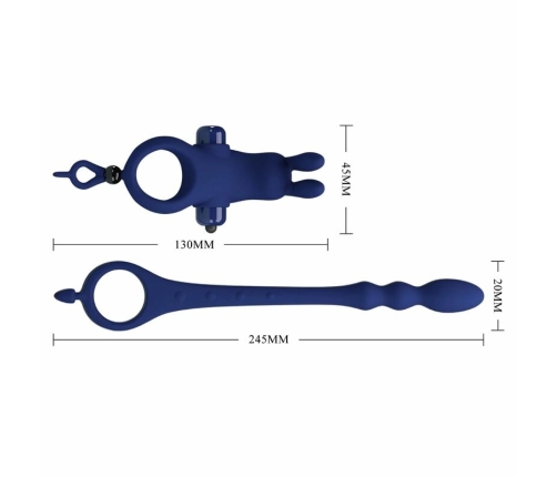 Pretty Love Ayad Blue Dual Function Vibrating Intimate System