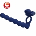 Pretty Love Ajmal Blue Vibrating Silicone Ring with Plug, 10 Modes