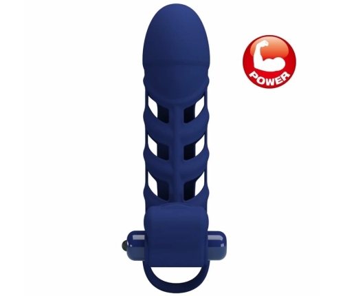 Pretty Love Altaf Blue Silicone Ring with Vibrating System