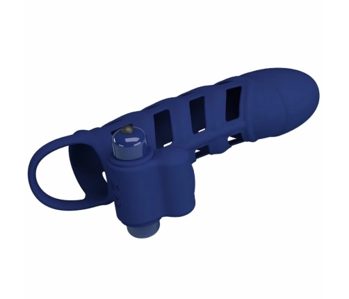 Pretty Love Altaf Blue Silicone Ring with Vibrating System