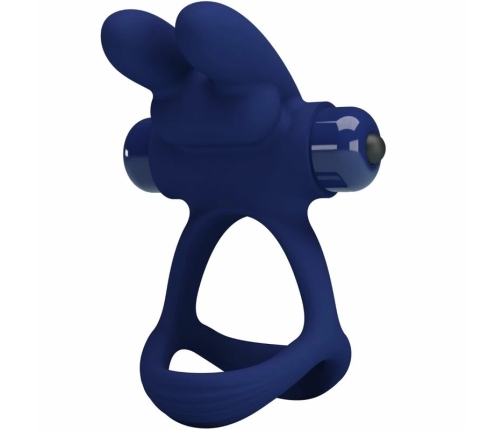 Pretty Love Francisco Blue Dual Vibrating Silicone Ring System