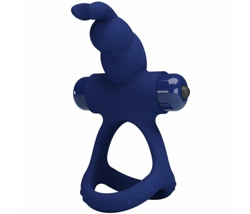 Pretty Love Luchito Blue Dual-Ring Intimate Vibrating System