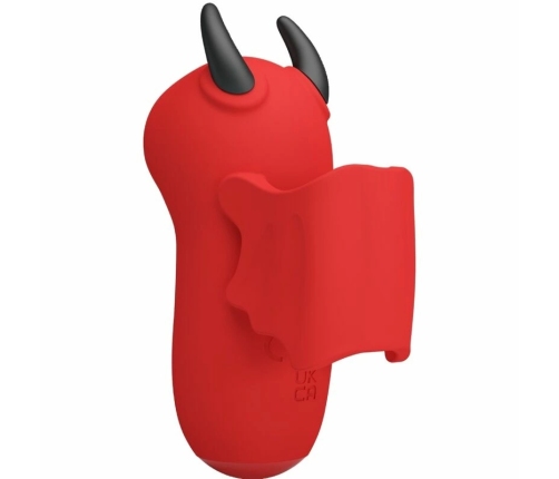 Pretty Love Mini Fun Toys Magic Devil Red - Compact Silicone Stimulator USB