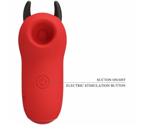 Pretty Love Mini Fun Toys Magic Devil Red - Compact Silicone Stimulator USB