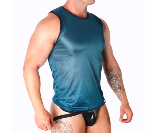 Macho Sport T-Shirt L/XL Green - Lightweight Breathable Polyamide Blend