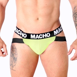 Macho MX28FA Jockstrap Yellow L - Anatomical Lycra Support System