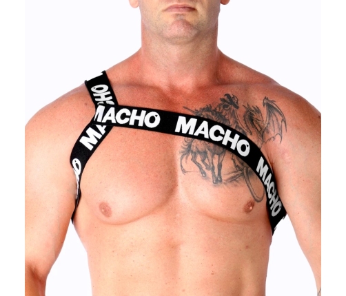 MACHO - ARNÉS ROMANO BLANCO L/XL