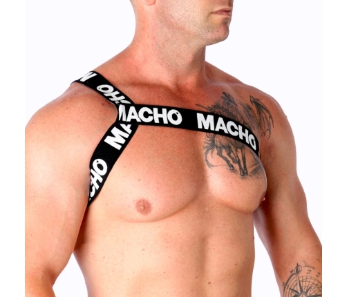 MACHO - ARNÉS ROMANO BLANCO L/XL