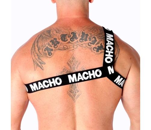 MACHO - ARNÉS ROMANO BLANCO L/XL