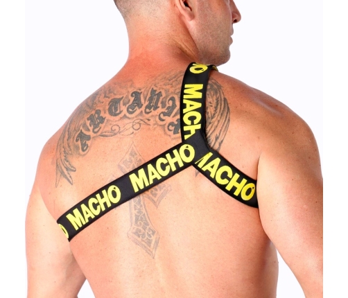 MACHO - ARNÉS ROMANO AMARILLO S/M