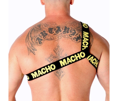 Macho Roman Harness Yellow L/XL - Adjustable Fashion Accessory