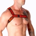 MACHO Roman Harness Red S/M - Adjustable Elastic Fashion Accessory