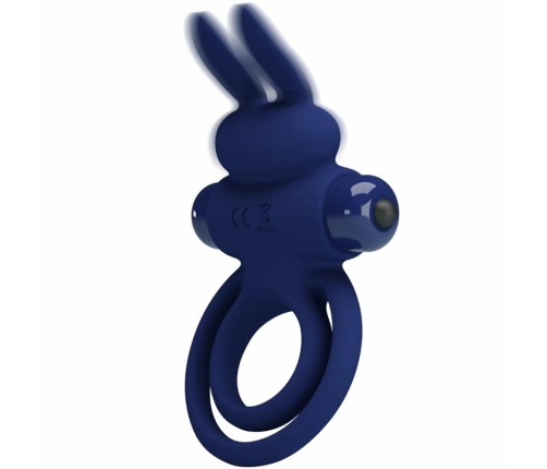 Pretty Love Darey Blue Duo Vibrating Intimate System - 10 Modes, Rabbit Shape