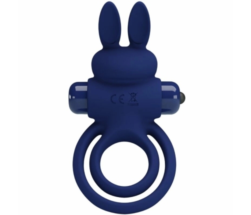 Pretty Love Darey Blue Duo Vibrating Intimate System - 10 Modes, Rabbit Shape