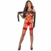 Livco Corsetti Thiara LC 20213 Red L/XL - Elegant Bodysuit & Stockings Set