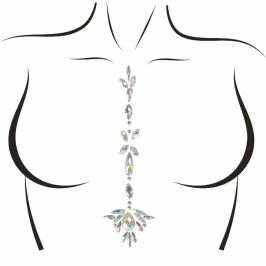 Leg Avenue Jade Iridescent Adhesive Body Jewels Set - Skin-Friendly Decoration