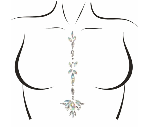 Leg Avenue Jade Iridescent Adhesive Body Jewels Set - Skin-Friendly Decoration