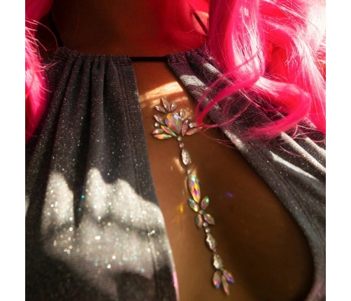 Leg Avenue Jade Iridescent Adhesive Body Jewels Set - Skin-Friendly Decoration