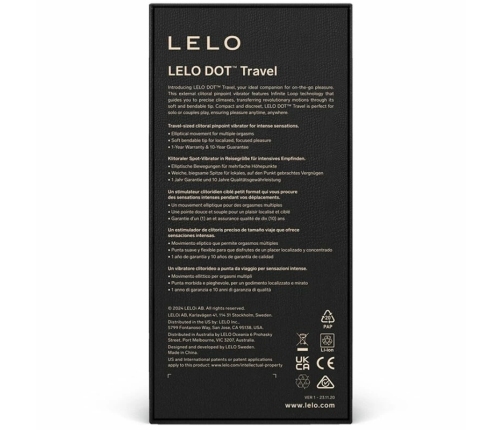 LELO DOT Travel Precision Pink - Compact Intimate Device, 8 Modes