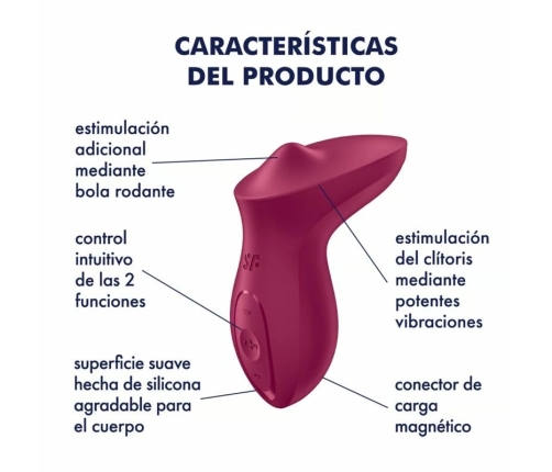 SATISFYER - EXCITERRR VIBRADOR LAY-ON CLÍTORIS FUCSIA