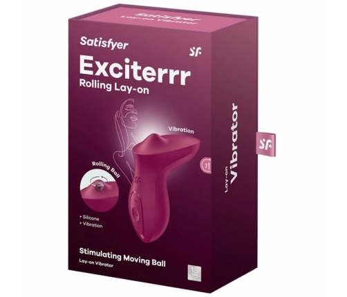 SATISFYER - EXCITERRR VIBRADOR LAY-ON CLÍTORIS FUCSIA