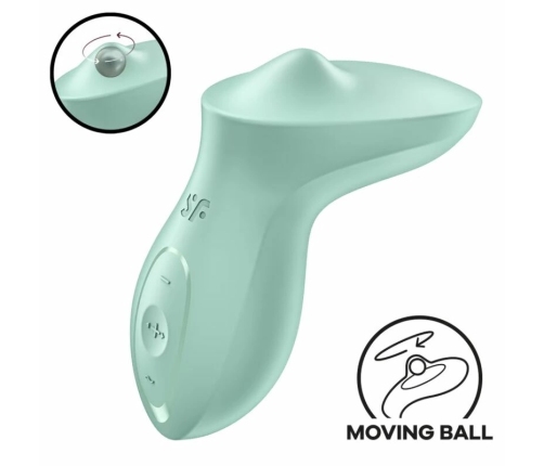 Satisfyer Exciterrr Mint Lay-On Intimate Device, 10 Vibrations, Waterproof