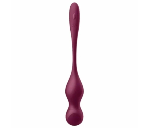 Satisfyer Love Birds Vary Vibrating Exercise Balls Wine Red App-Controlled